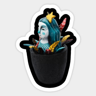 mermaid pot Sticker